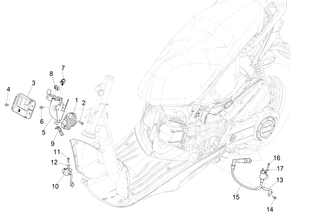 Régulateur de tension Piaggio Liberty 50 4 temps (IGET Euro 4)