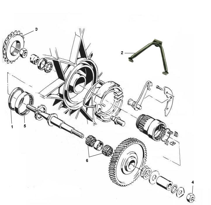 Moyeu arrière Sparta