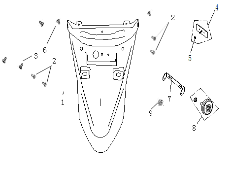 Garde boue AGM Ape50 marron