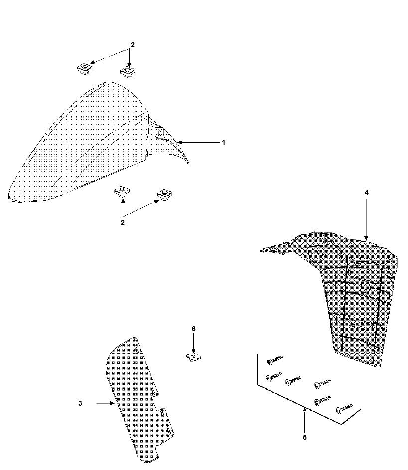 Garde-boue Peugeot Vivacity 3 2 temps