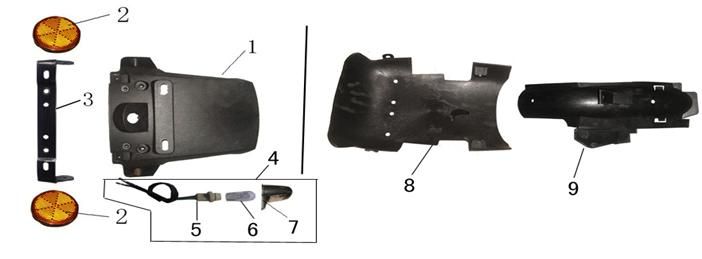 Garde-boue AGM LX noir