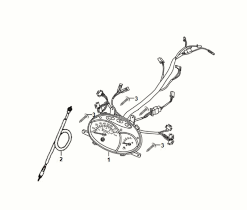 Compteur - Cockpit Sym Fiddle All Euro 5