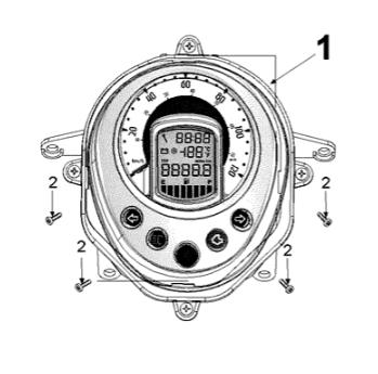 Speedometer Peugeot Django 125 EFI E4 2018-2020