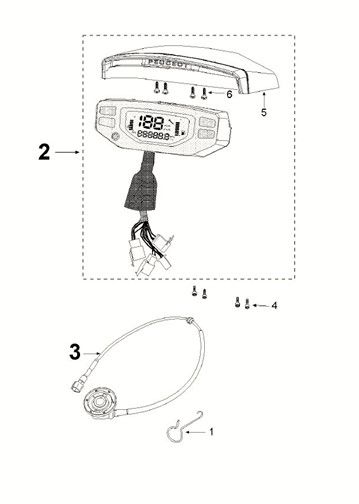 Speedometer Peugeot Speedfight 4 50i E5