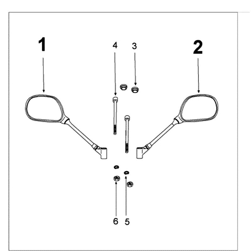 Rétroviseurs Peugeot Kisbee noirs