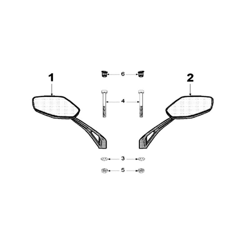 Rétroviseurs Peugeot Speedfight 3 LC noirs