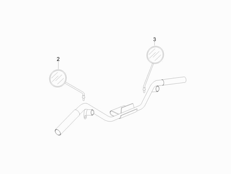 Rétroviseurs Vespa Lx 45km 4 temps 4 soupapes