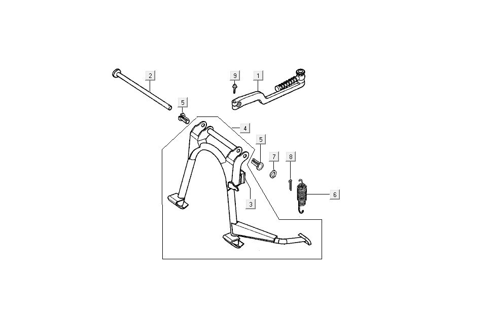 Kick Kymco Super9 AC 2-Stroke Nm Jaune - Noir