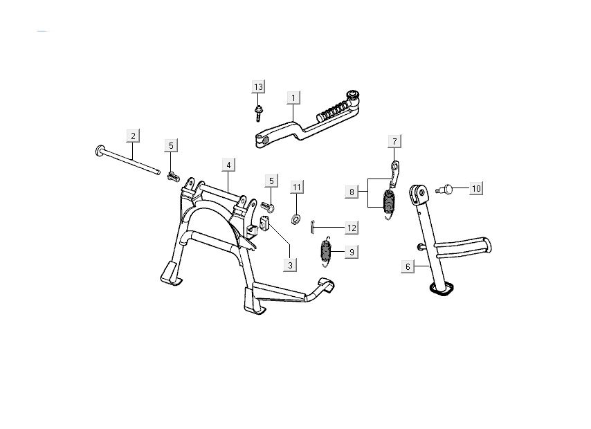 kick starter standard Kymco Grand Dink 2 temps Titane