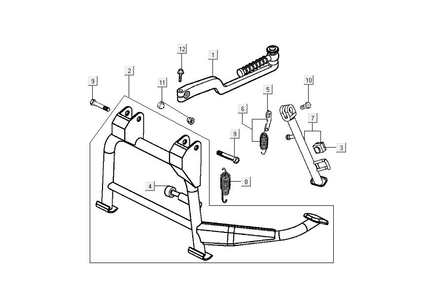 Standard - Kickstarter Kymco New Dink 4 temps blanc