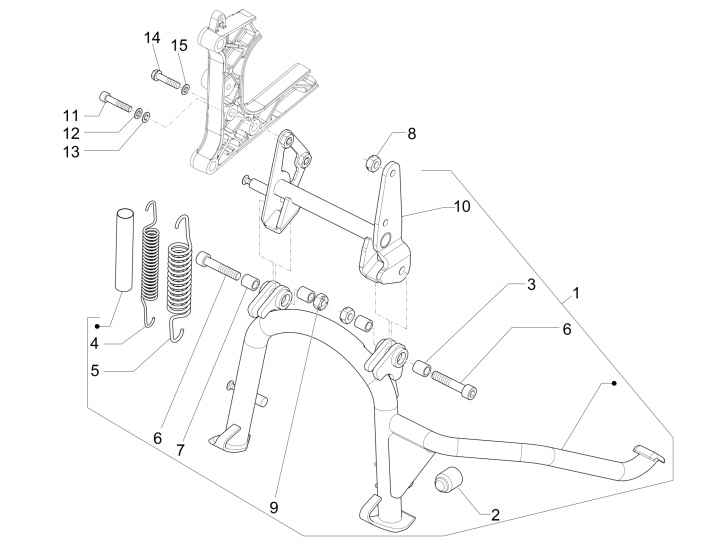 Standard Piaggio MP3 500 LT pour les entreprises 2014-2016