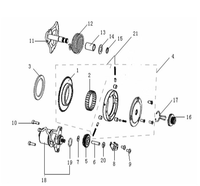 Pièces de démarreur Generic Cracker limited white 2009 2 temps