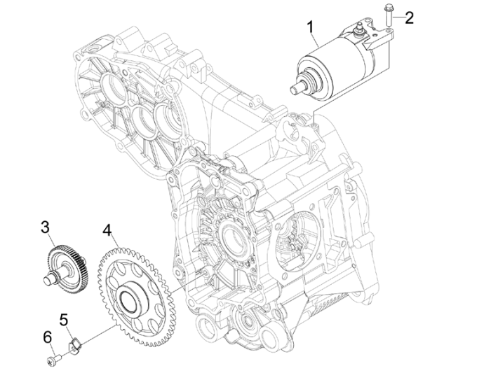Démarrage - démarrage électrique Piaggio MP3 300LT Sport 2009-2014