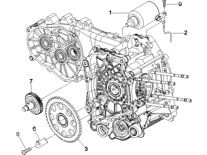 Démarrage - Démarrage électrique Vespa GTS 250 ie 2005-2009 (avec ABS)