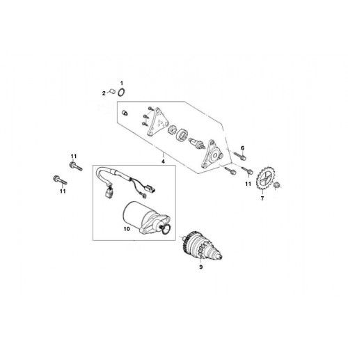 Pompe à huile de démarrage GY6 10/12 pouces (EURO 2 ; AVANT 2018)-partsproduct-Startmotor- oliepomp GY6 10 / 12 inch EURO 2 2