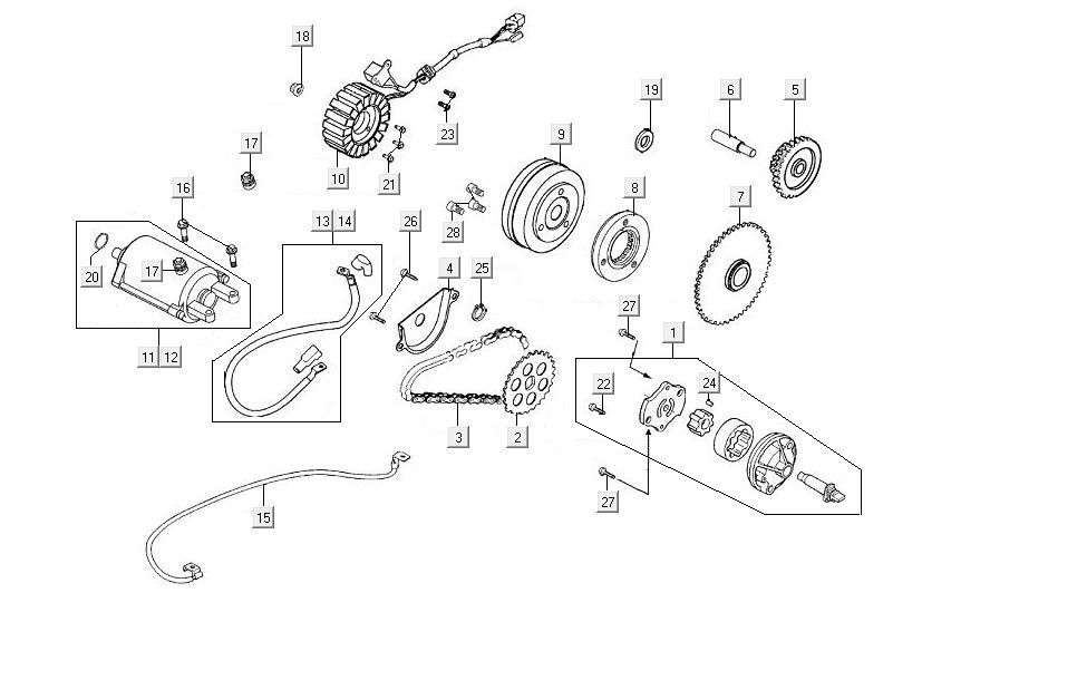 Démarreur Kymco MXU 150