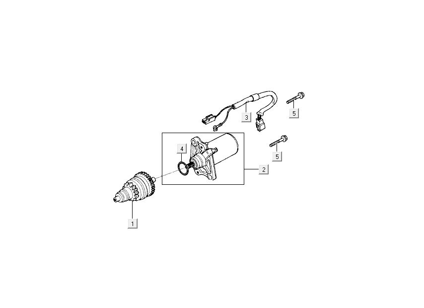 Démarreur - Bendix Kymco Super9 ac o.m Race Noir Jaune
