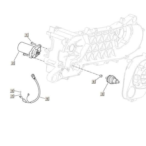 Démarreur moteur Aprilia Mojito Custom 2t (moteur Piaggio) 2004 - 2010