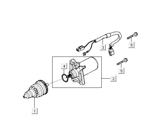 Démarreur Kymco Vitality 2T AC Sportstream