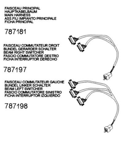Stekker draadboom Peugeot Django 125 Allure E3 2014-2017