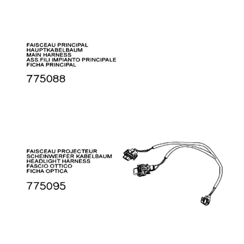 Faisceau de câbles Peugeot Speedfight 3 AC gris