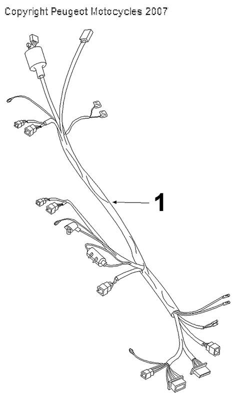 Faisceau de câbles Peugeot V-clic gris argent