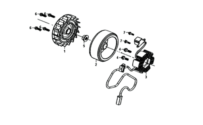 Volant à moteur Star Anchor Sym Fiddle II Euro 4 (WH-006) blanc