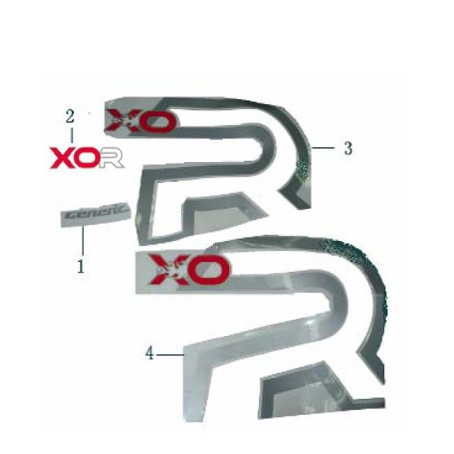 Emblèmes – Autocollants – Logo Generic Xor 50 2T AC bleu 2006