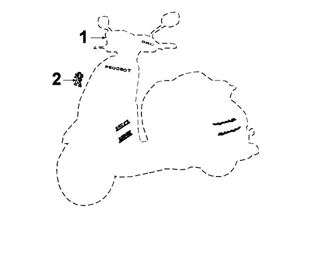 Autocollants Peugeot Django Satin Flash Q2
