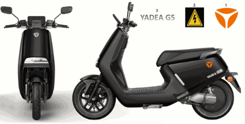 Autocollants Yadea G5