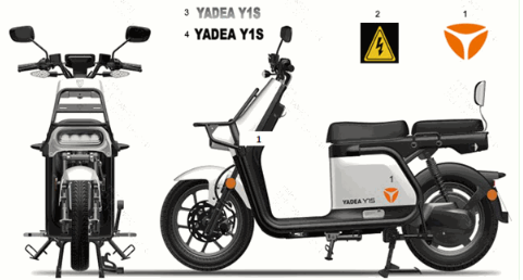 Autocollants Yadea Y1S