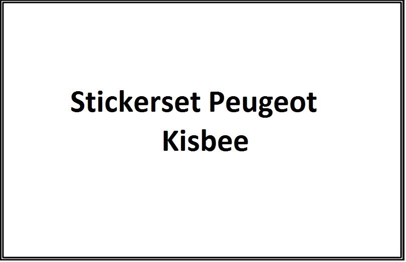 Jeu d'autocollants Peugeot Kisbee Iced Grey (euro4 à partir de 2018)