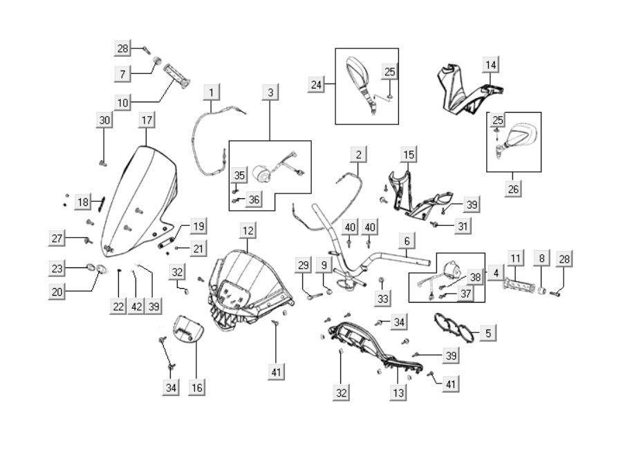 Volant Kymco Downtown 125i