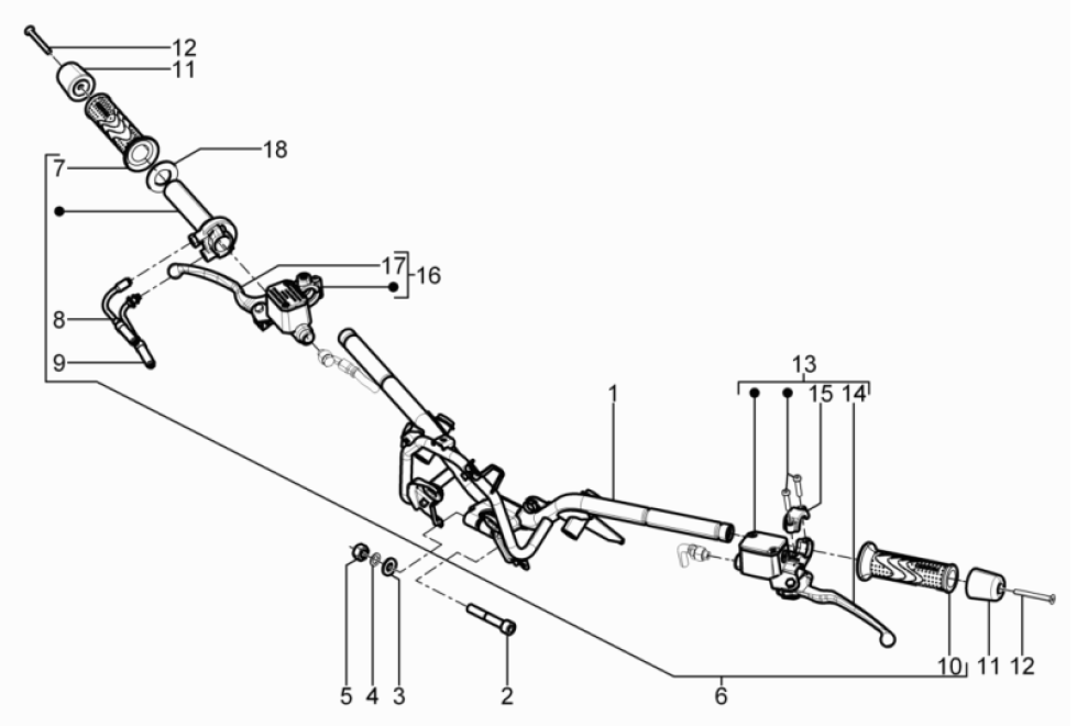 Volant - Piaggio Beverly 125 RST 4T 4V IE E3 2010-2015 (EMEA)