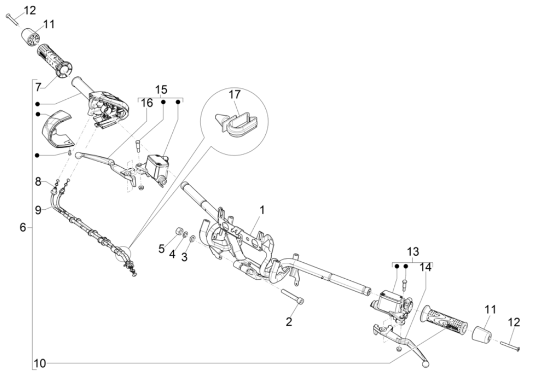 Volant - Piaggio Beverly 300 4T 4V HPE ABS E5 2021-2022 (EMEA)