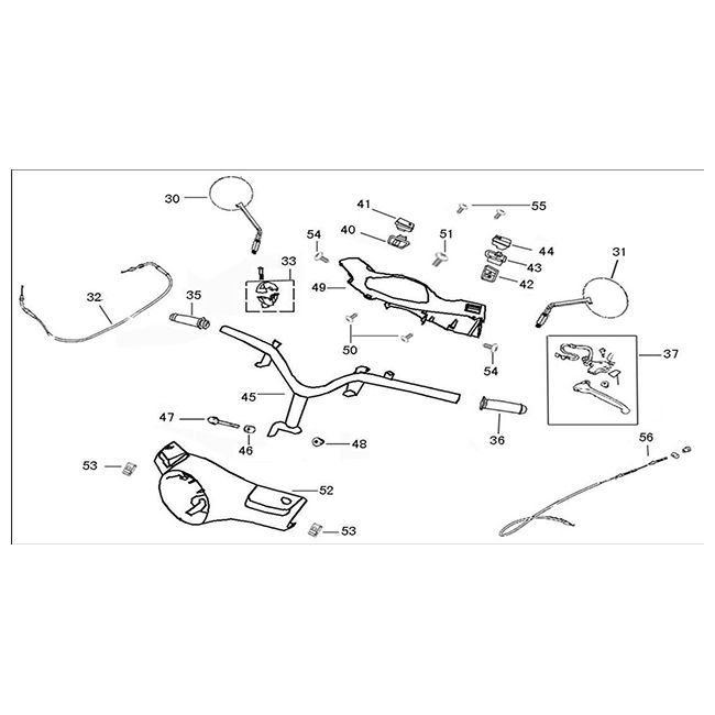 Volant - Housses de direction - Rétroviseurs - Câble d'accélérateur - Interrupteurs AGM VX50i