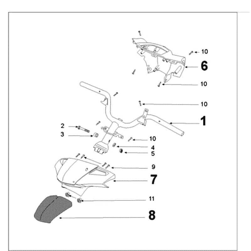 Courroie de direction Peugeot Kisbee RS noir mat