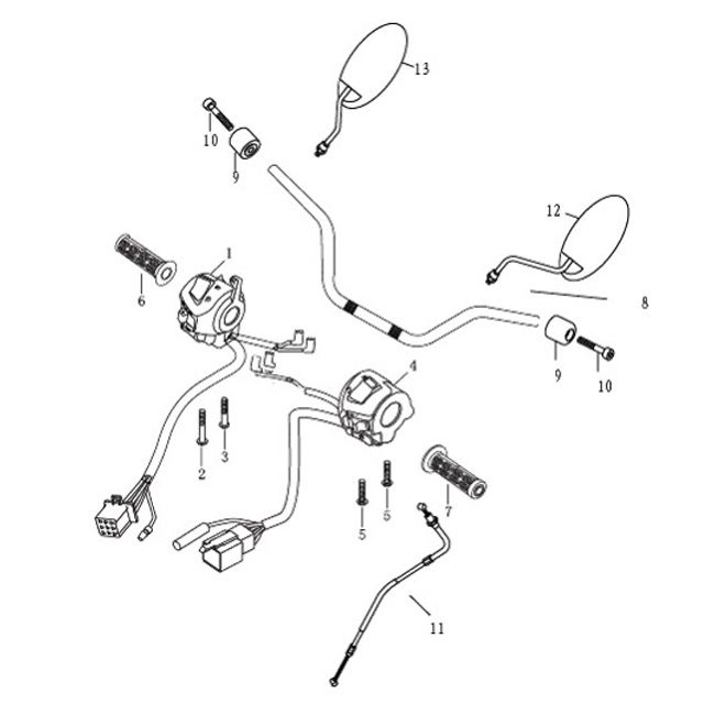 Pièces de direction Agm Caferacer