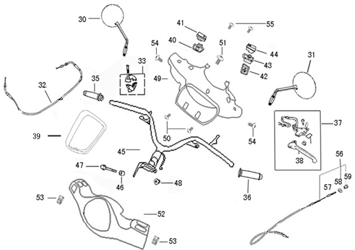 Pièces de direction Edwards Tomorrow Maple V50-3 bleu pantone
