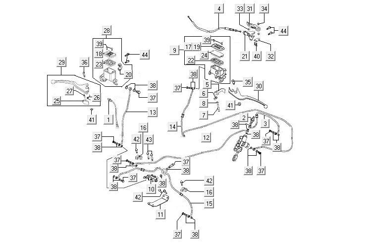 Pièces de direction/câbles MXU 400