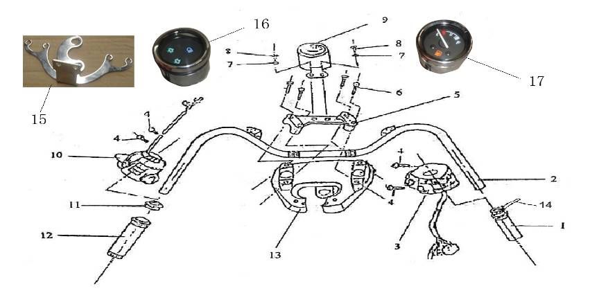Pièces de direction Giantco Grand Venus 125cc