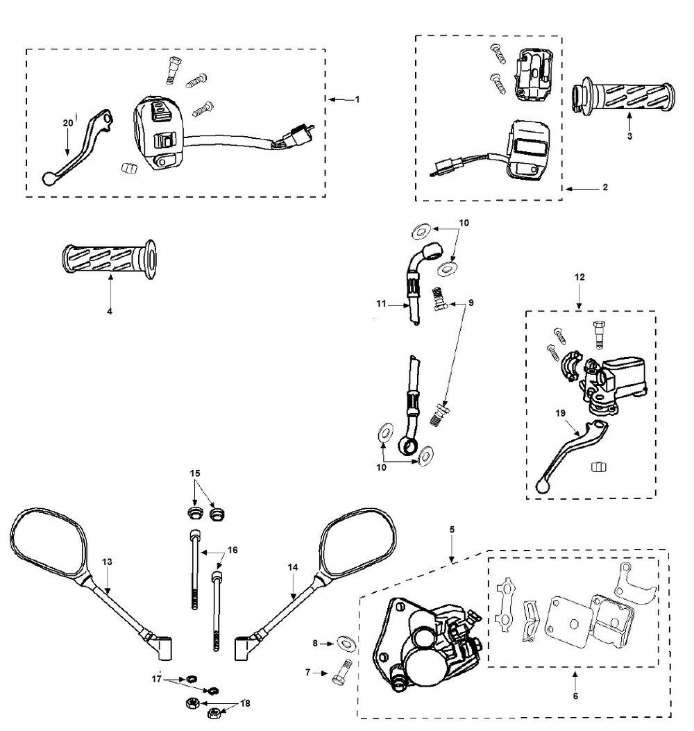 Pièces de direction Peugeot Vivacity 3 2 temps