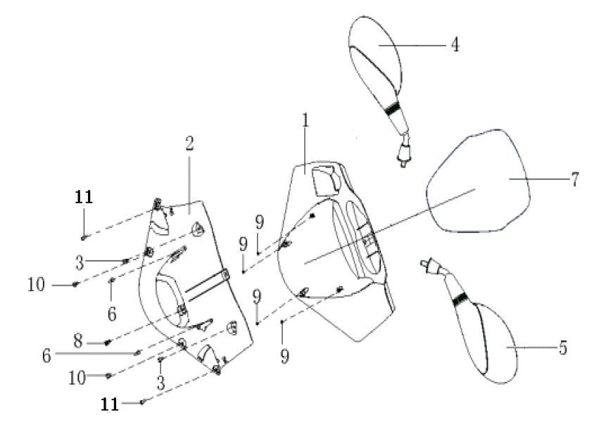 Crémaillère de direction - Rétroviseurs Generic Cracker limited white 2009 2 temps
