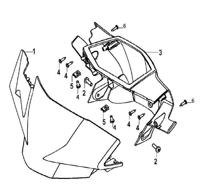 Crémaillère de direction Generic Xor white 2009 2 temps