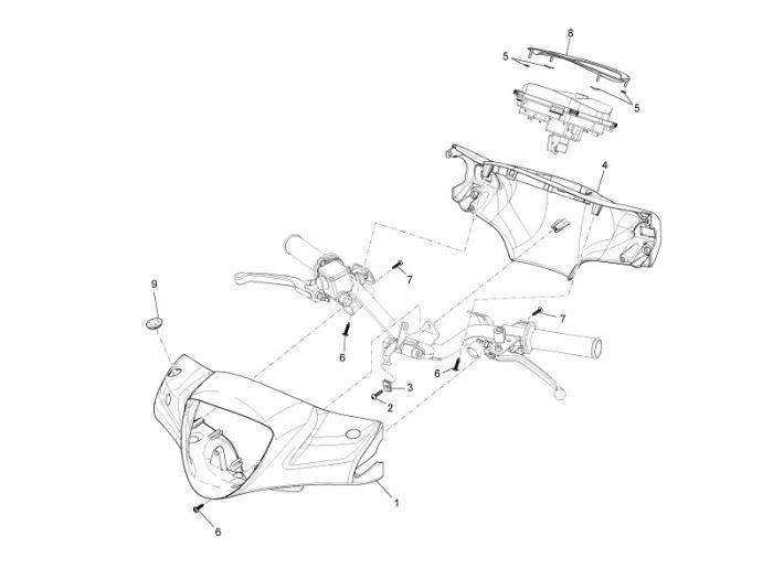 Passage de roue Piaggio Liberty 4 temps noir 98/a