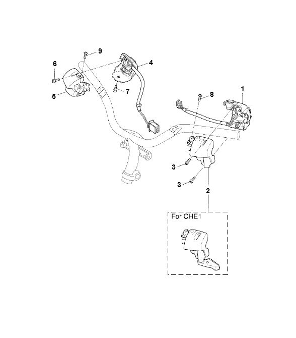 Interrupteurs de guidon Yamaha Aerox 2 temps