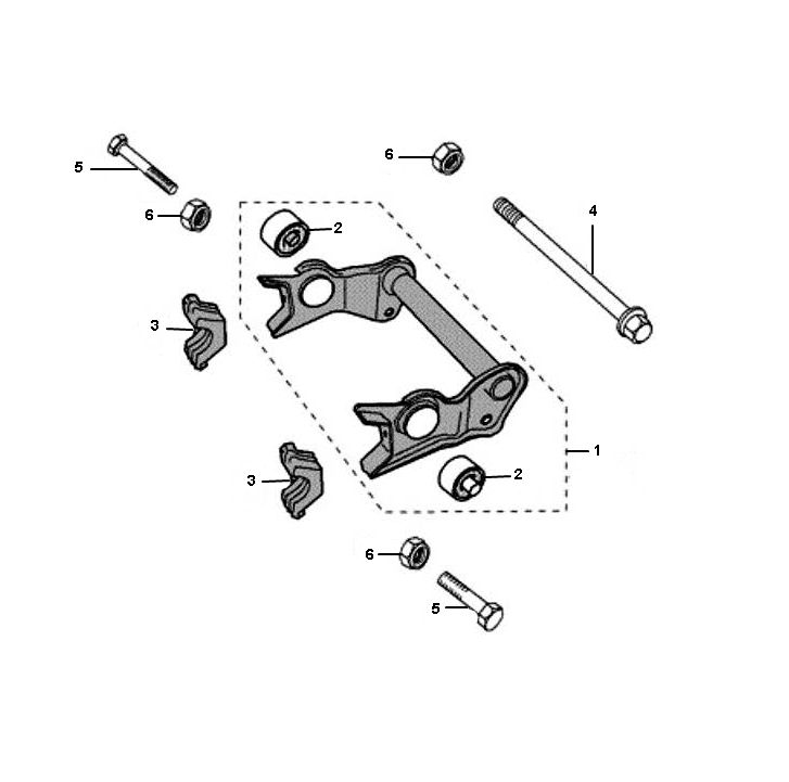 Cadre arrière Peugeot Jet Force C-tech 2 temps