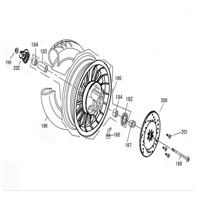 Roue avant China Joy /Legend-Voorwiel China Joy / Legend