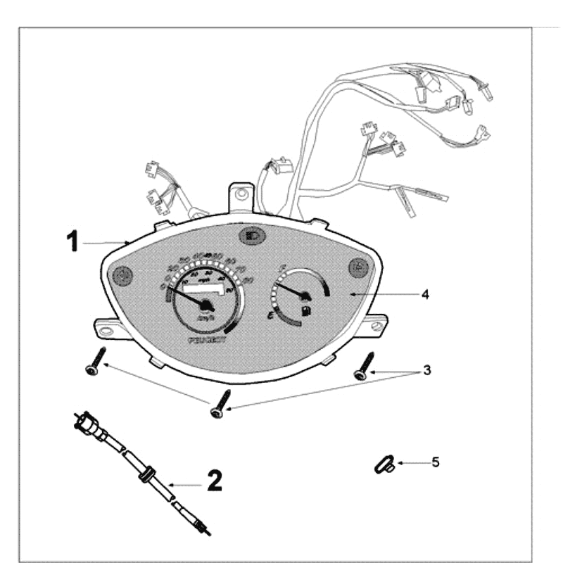 Teller Peugeot Tweet vieux gris mat
