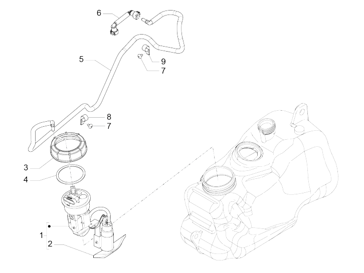 Alimentateur Piaggio MP3 500 LT Business 2014-2016